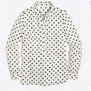*2 for $20* J.Crew Polkadot Popover Top